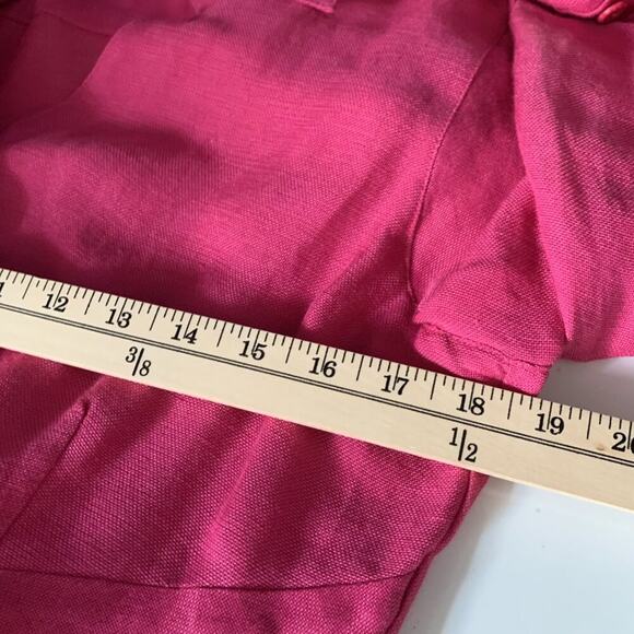 Nic + Zoe Pink Silk Linen Button Up Shirt - Picture 8 of 9